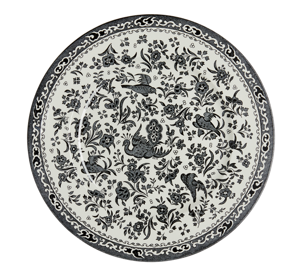 Black Regal Peacock tallerken 25 cm fra Burleigh