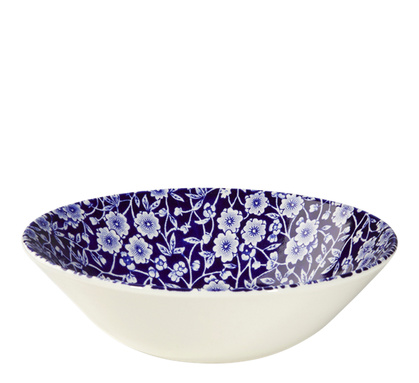 Blue Calico dessertskål 16 cm fra Burleigh