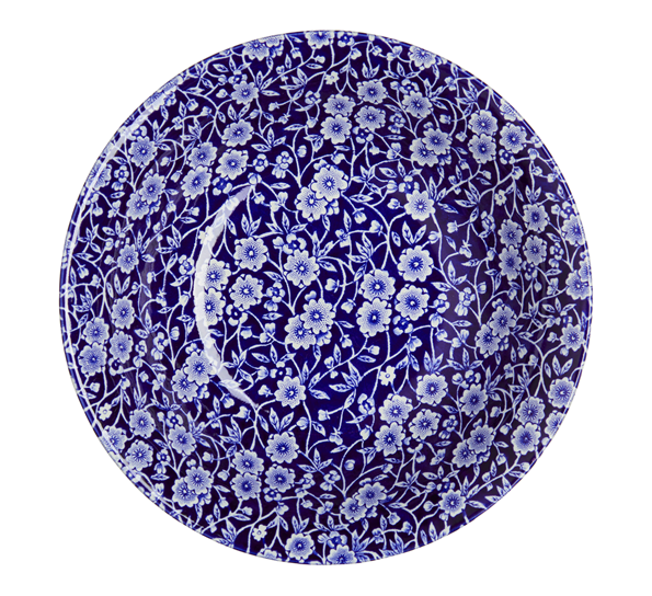 Blue Calico tallerken dyp fra Burleigh