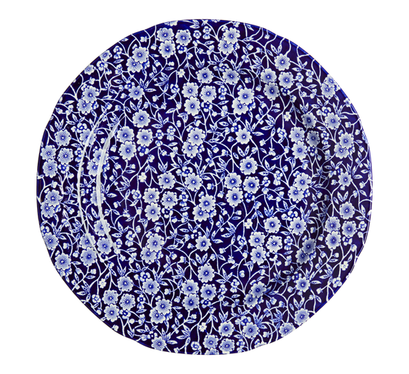 Blue Calico tallerken 26,5cm fra Burleigh