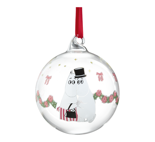 Mummi julekule 7 cm Krans fra Muurla