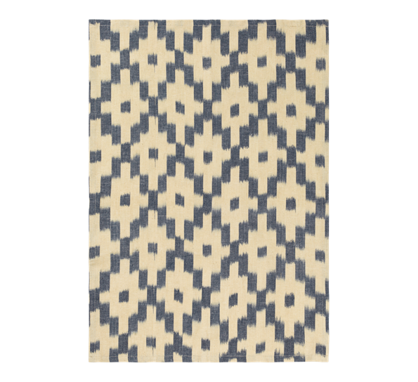 Ikat kjøkkenhåndkle blå offwhite fra Ferm Living