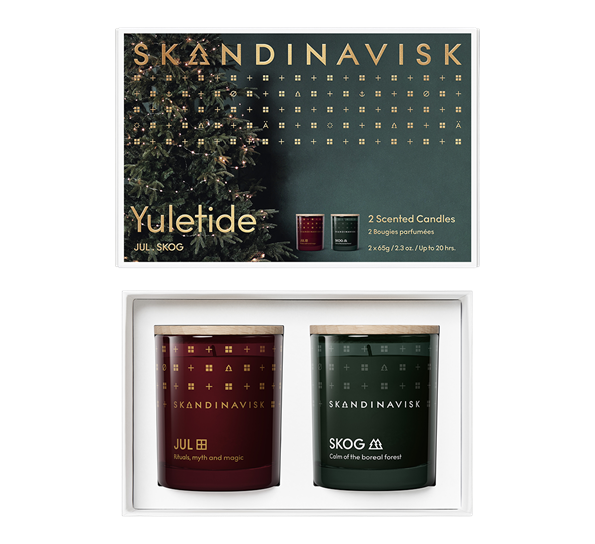 Yuletide duftlys gavesett 65g 2 duftlys fra Skandinavisk