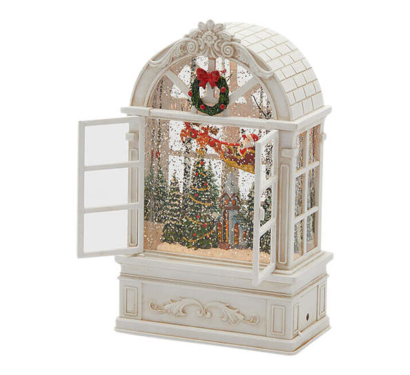 <p>Vindu med musikk og LED-lys 21×13×7 cm hvit EDG Enzo de Gasperi</p>
