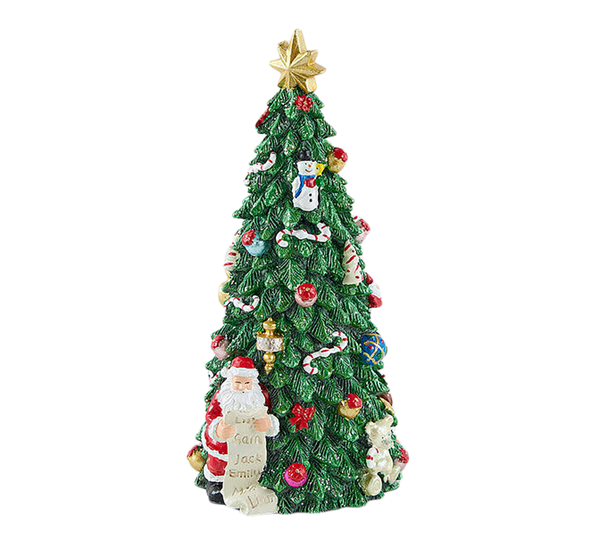 Juletre med nisse spilledåse h22 cm grønn EDG Enzo de Gasperi