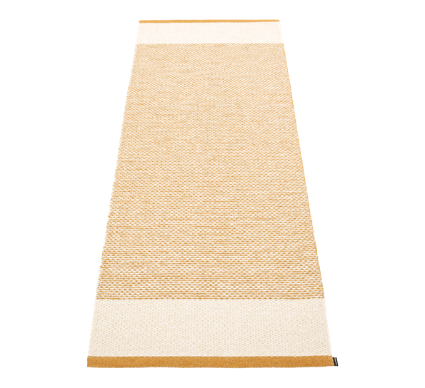 Edit matte oker vanilje beige metallic 70x200 cm fra Pappelina