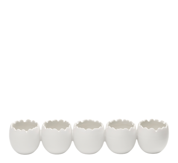 Påskedekorasjon eggerekke hvit fra Cooee Design