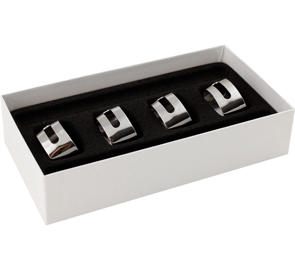 Hardangerserien serviettringer 4 pk fra Hardanger Bestikk