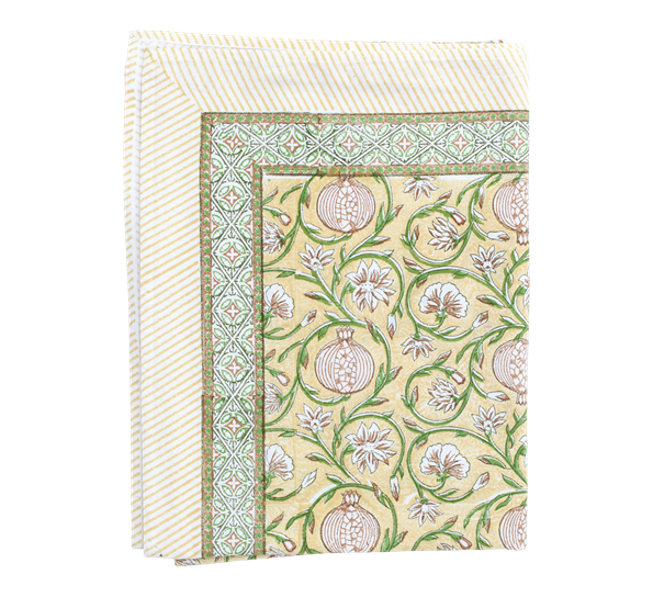 Tangier Pomegranate duk 150x350 cm butter yellow Chamois