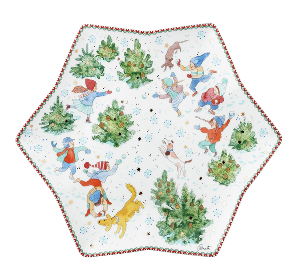 <p>Juleleker kakefat stjerneform 34 cm Ltd 2025 fra Hutschenreuther</p>
