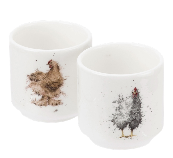 WD eggeglass 2-pk fra Wrendale Designs
