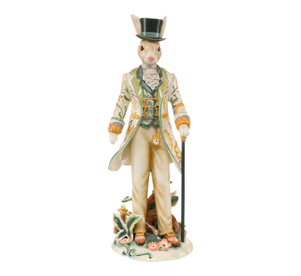 F&F Dapper gentleman hare med flosshatt fra Goebel