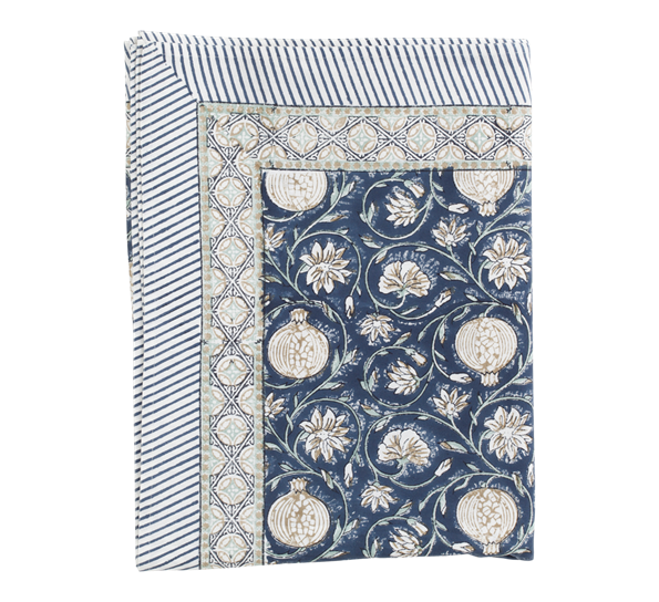Tangier Pomegranate duk blå 150x350cm Chamois
