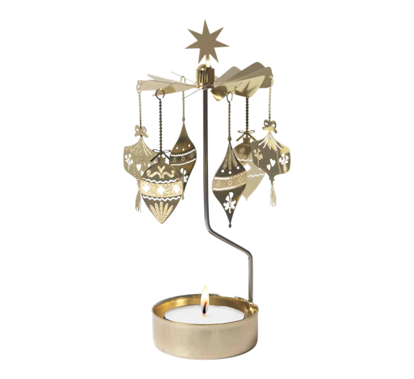 Englespill ornamenter 16 cm gull fra Pluto Design