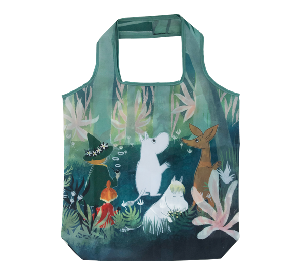 Handlenett Mummifamilien 45x65 cm grønn fra Pluto Design
