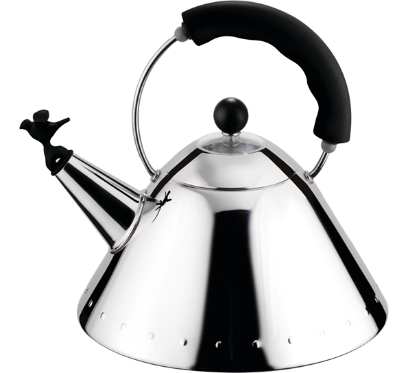 Vannkjele med sort håndtak fra Alessi