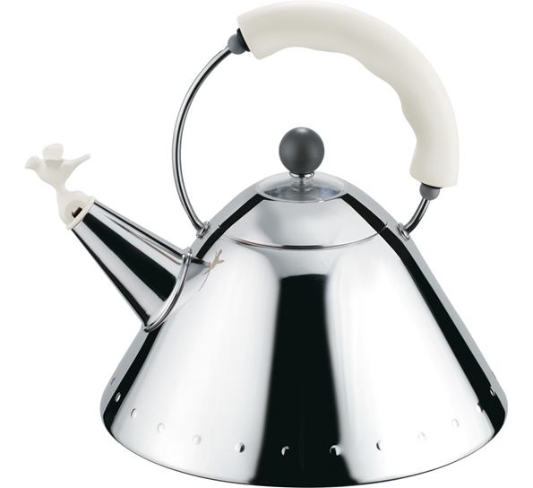 Vannkjele med hvitt håndtak fra Alessi