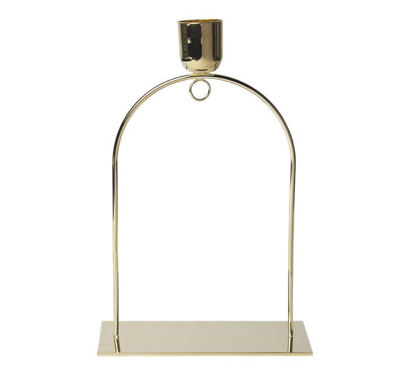 Lysestake Arc deco 18 cm gull fra Pluto Design