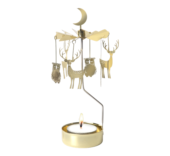 Engelspill Winter night 16 cm gull fra Pluto Design