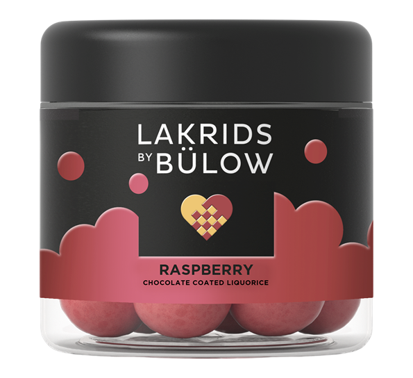 WE Lakris Crispy raspberry liten 125g fra Lakrids By Johan Bülow