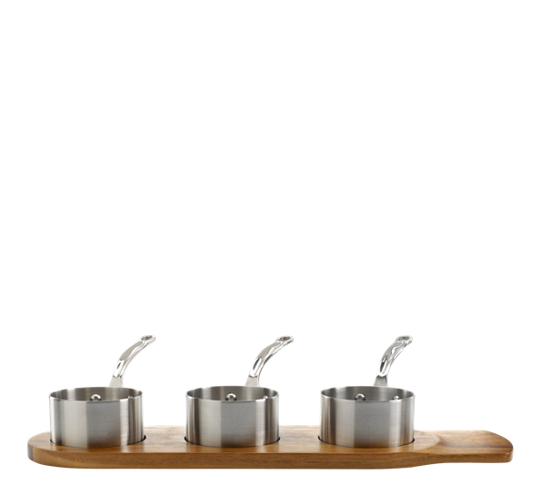 Serveware minikasseroller 3 deler 9 cm fra Samuel Groves