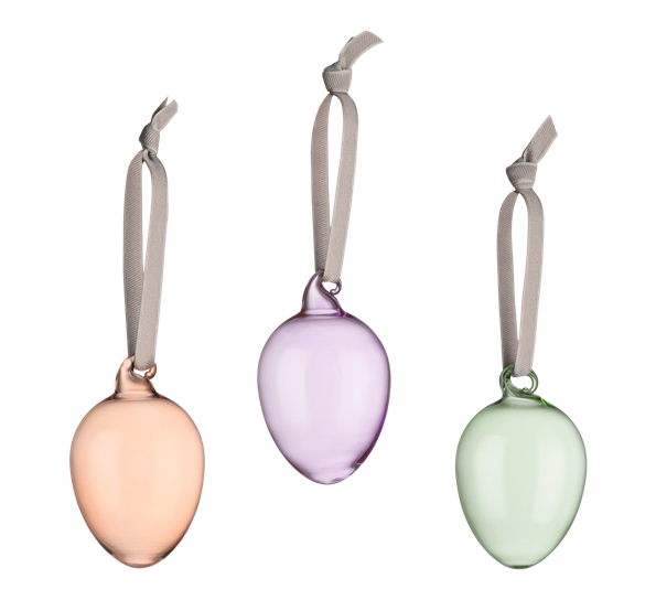 Påskeegg glass 60 mm 3-pk fra Iittala