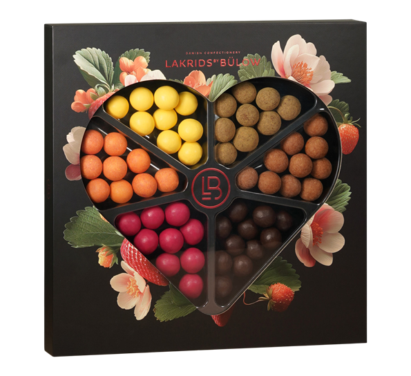 Love selection box 2026 farger 435g fra Lakrids By Johan Bülow