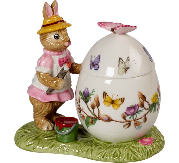 Bunny Tales påskeegg Anna maler 11 cm fra Villeroy & Boch