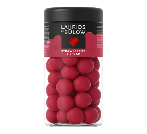 Love Strawberries & Cream lakris standard 270g fra Lakrids By Johan Bülow
