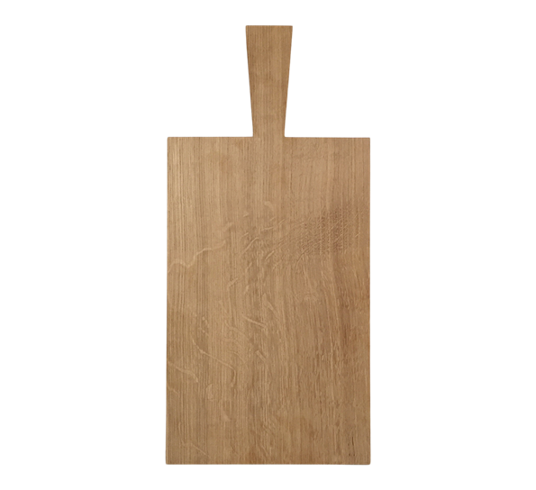 Skjærebrett stort 33,5x21x4,5 cm ubehandlet eik fra Raumgestalt