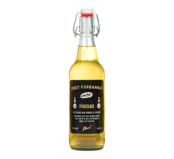 Påskegløgg Aprikos & Fersken 0,5l Drit Forbanna