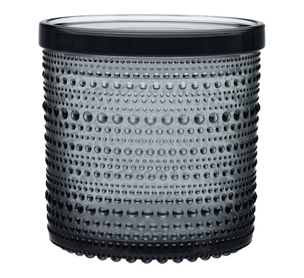 Kastehelmi grå glasskrukke stor fra Iittala