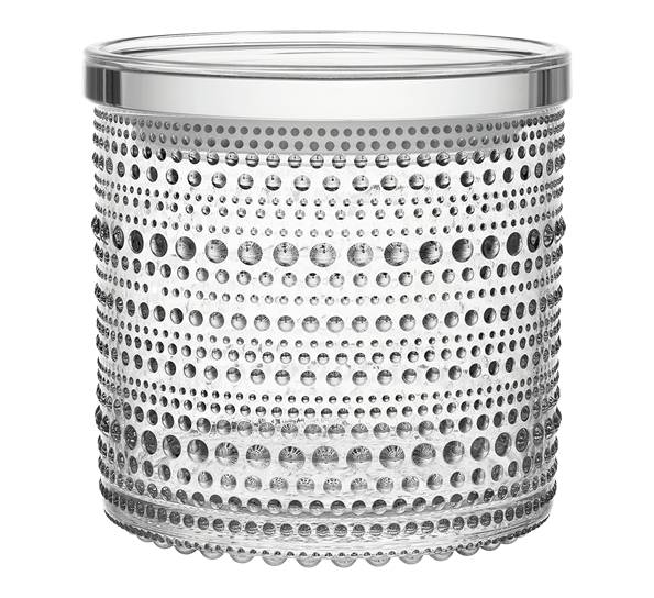Kastehelmi klar glasskrukke stor fra Iittala