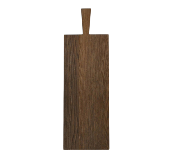 Skjærebrett langt 80x21 cm oljet eik mørk fra Raumgestalt