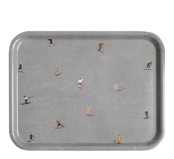 Skiers brett 43x33 cm grått fra Fine Little Day