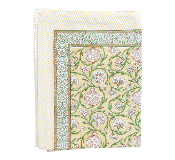 Tangier Pomegranate duk 170x270 cm butter yellow Chamois