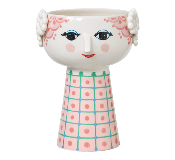 Eva vase rosa h18,5 cm fra Bjørn Wiinblad