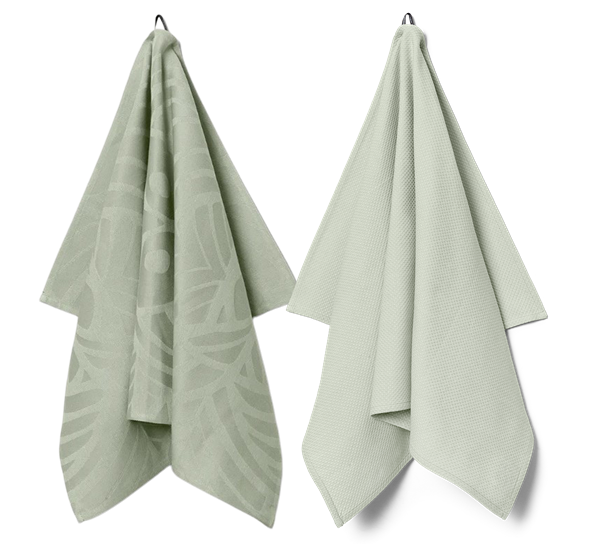 Easter & 1959 kjøkkenhåndkle lys grønn 2-pk fra Georg Jensen Damask