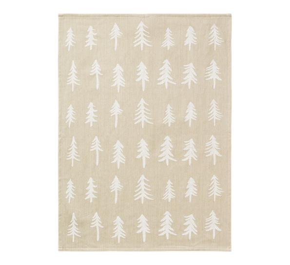 Kjøkkenhåndkle jul 70x50 cm sand fra Ferm Living