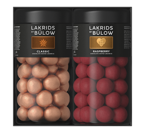 WE Black Box lakris 2x standard Classic & Golden 590g fra Lakrids By Johan Bülow