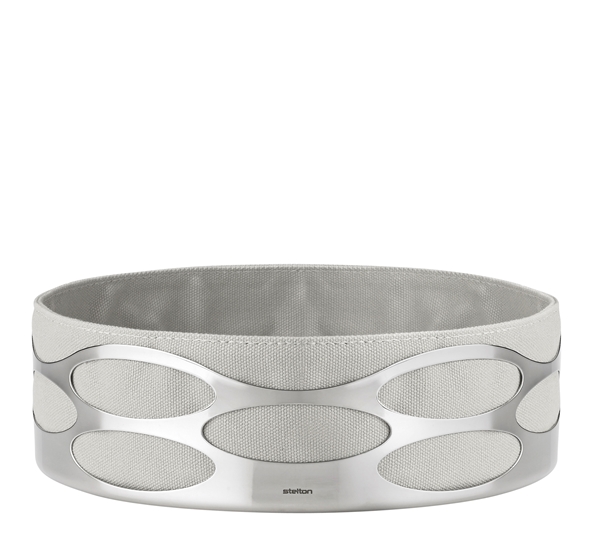 Embrace brødkurv ø23 cm chalk fra Stelton
