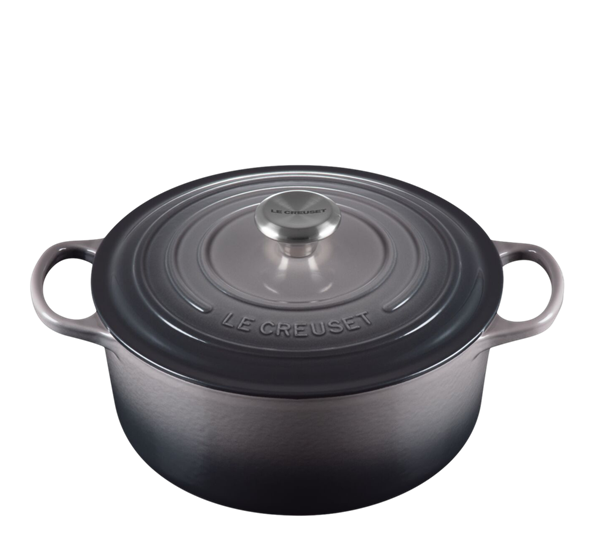 Jerngryte rund 4,2l 24cm flint fra Le Creuset