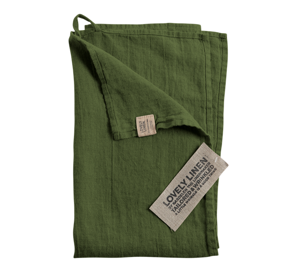 Lovely kjøkkenhåndkle 45x70 cm Jeep Green fra Lovely Linen