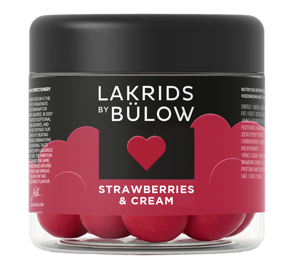 Love lakris liten Strawberry & Cream 125g fra Lakrids By Johan Bülow