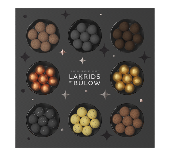 Winter Edition lakris Selection box 335g fra Lakrids By Johan Bülow