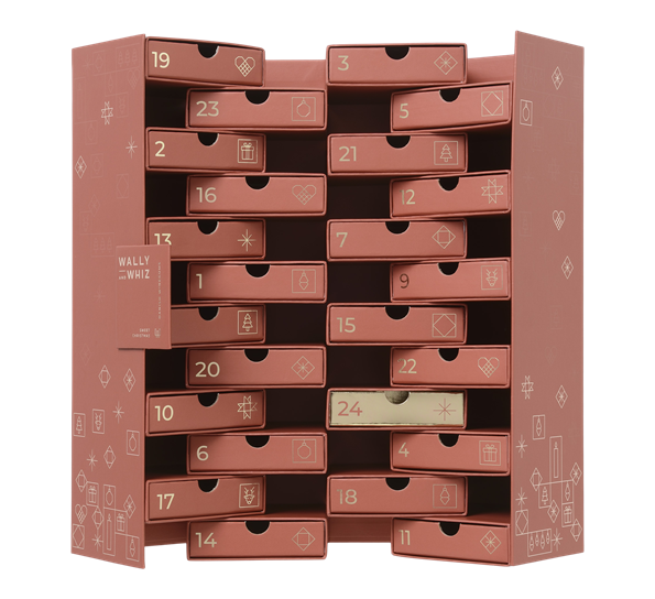 Kalender vingummi rubin rød 275g Wally & Whiz