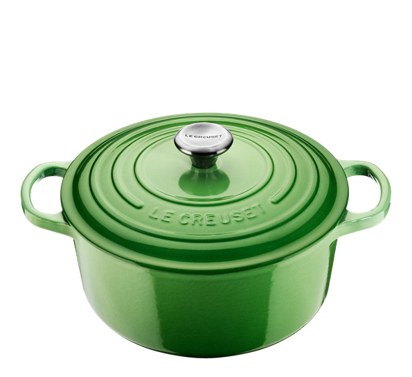 Jerngryte rund 4,2l 24cm rosmarin. fra Le Creuset