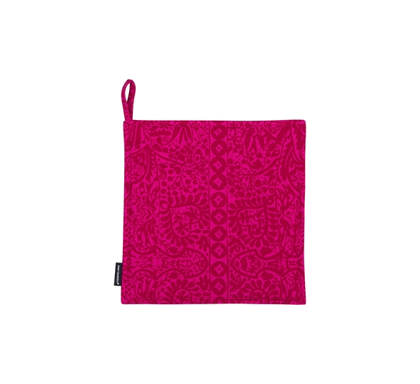 Kulkunen grytelapp rosa rød fra Marimekko