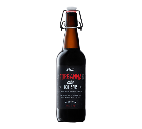 BBQ-saus 50 cl Drit Forbanna