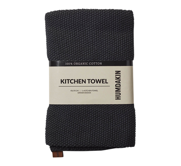 Knitted Kitchen kjøkkenhåndkle 45x70cm coal fra Humdakin